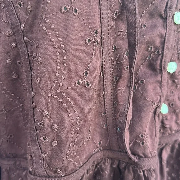 Bohemian eyelet peasant poet Blouse - Picture 4 of 10